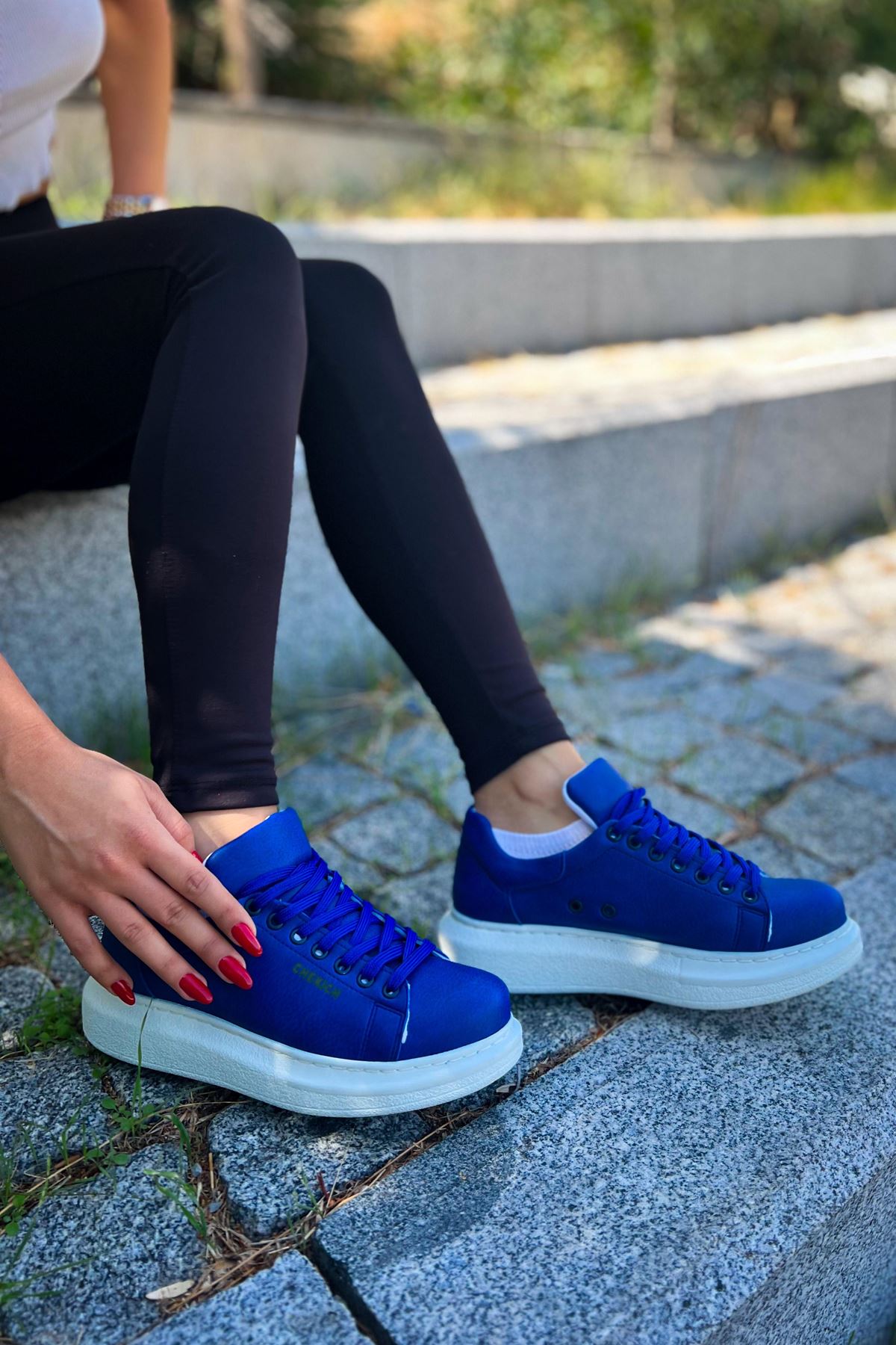 CH257 CBT Estrella Kadın Ayakkabı Sax MavI - Görsel 4