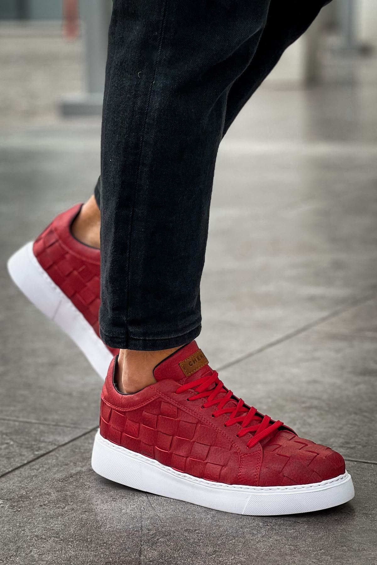 CH209 OBT Vimini Erkek Ayakkabı KIRMIZI - Görsel 3