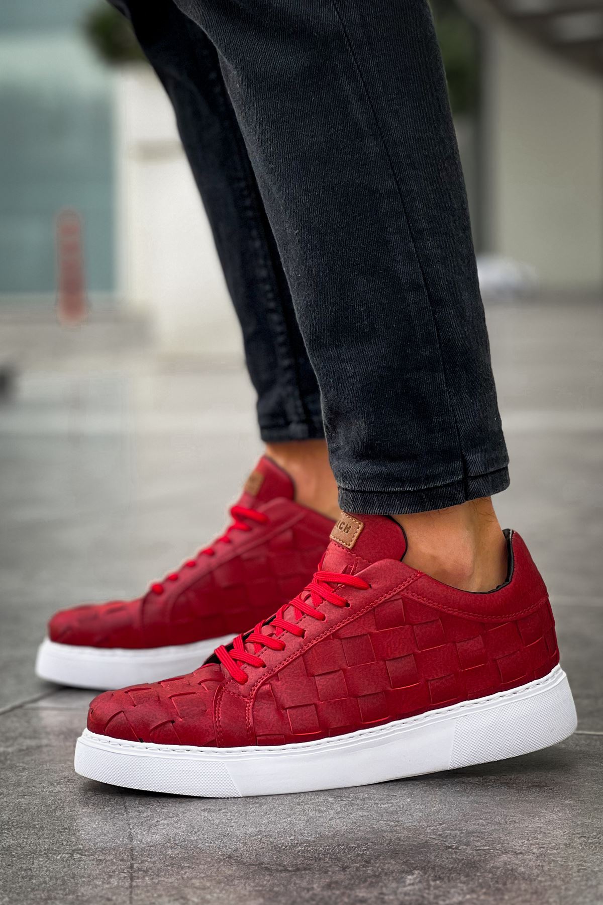 CH209 OBT Vimini Erkek Ayakkabı KIRMIZI - Görsel 4