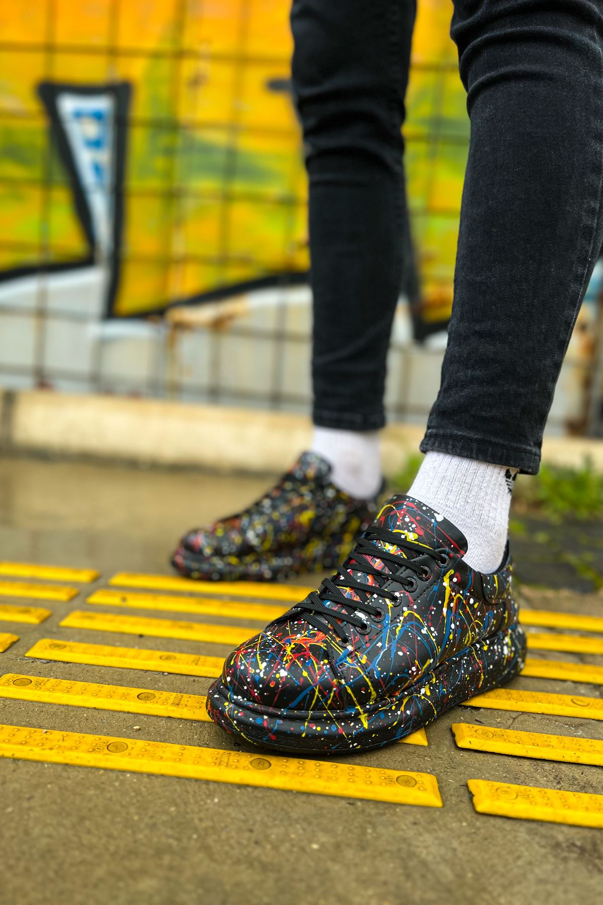 CH254 CST Pittura Erkek Ayakkabı 498 SARI / MAVI / KIRMIZI SPLUSH - Görsel 5