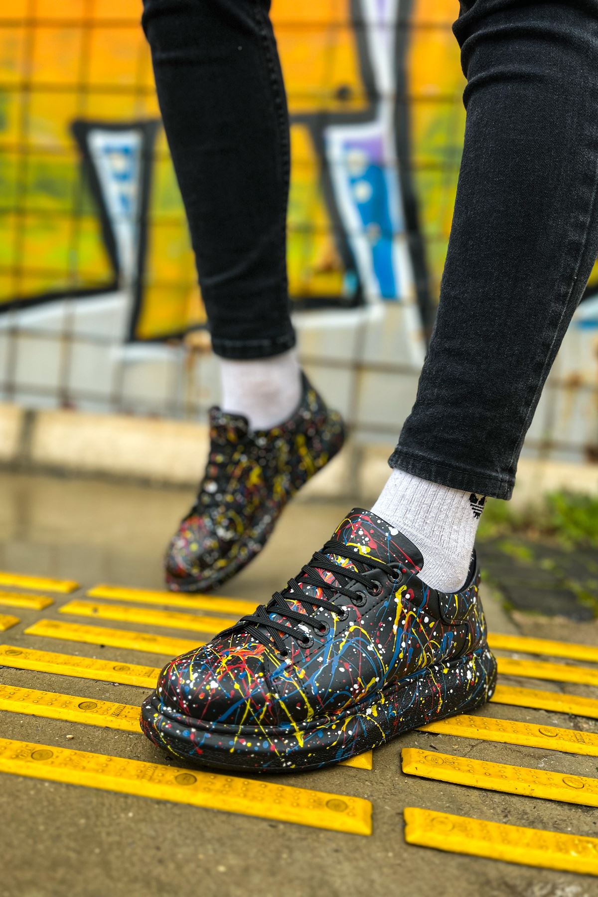 CH254 CST Pittura Erkek Ayakkabı 498 SARI / MAVI / KIRMIZI SPLUSH - Görsel 6