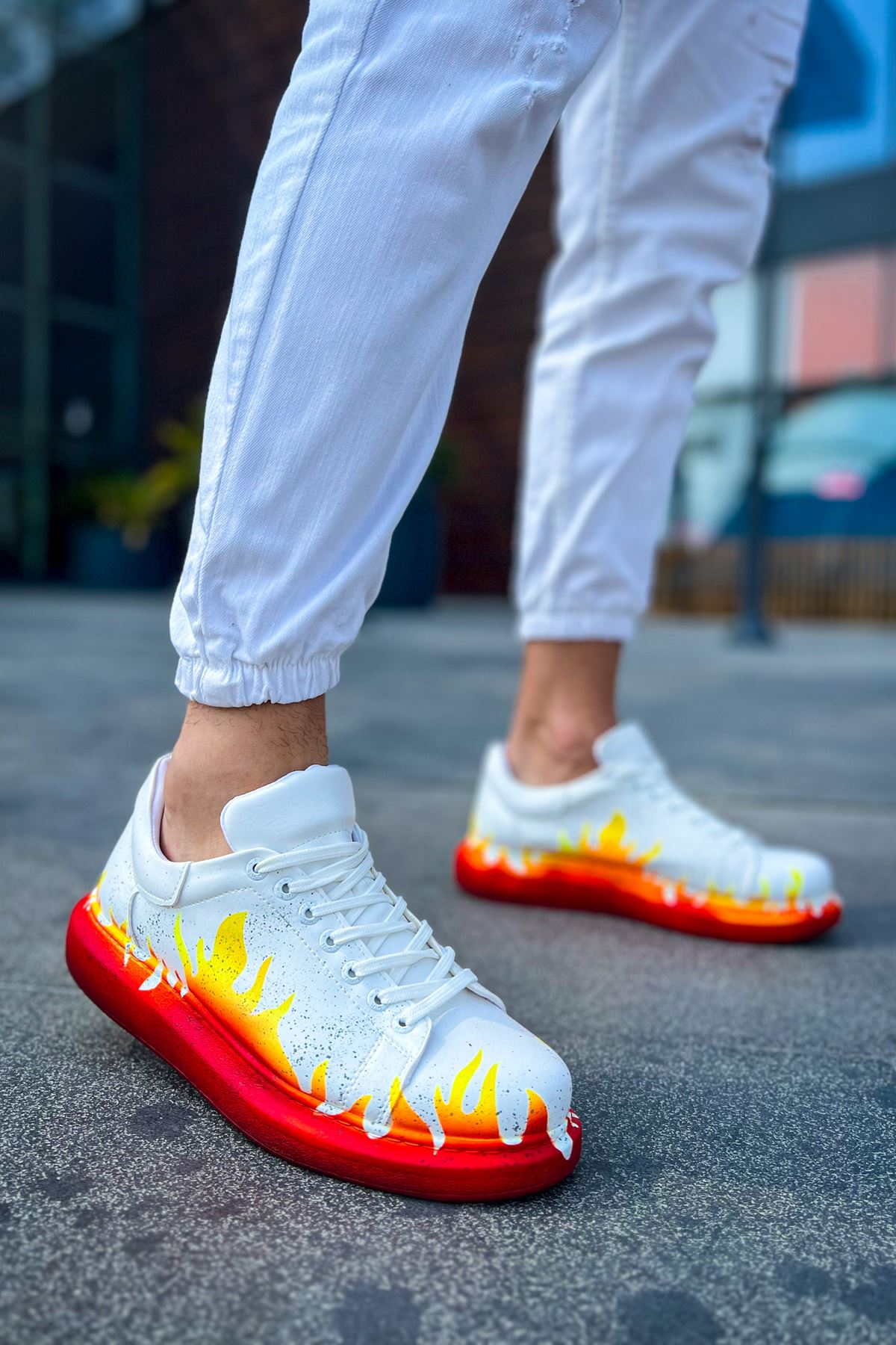 CH254 CBT Pittura Erkek Ayakkabı 535 KIRMIZI ALEV - Görsel 2