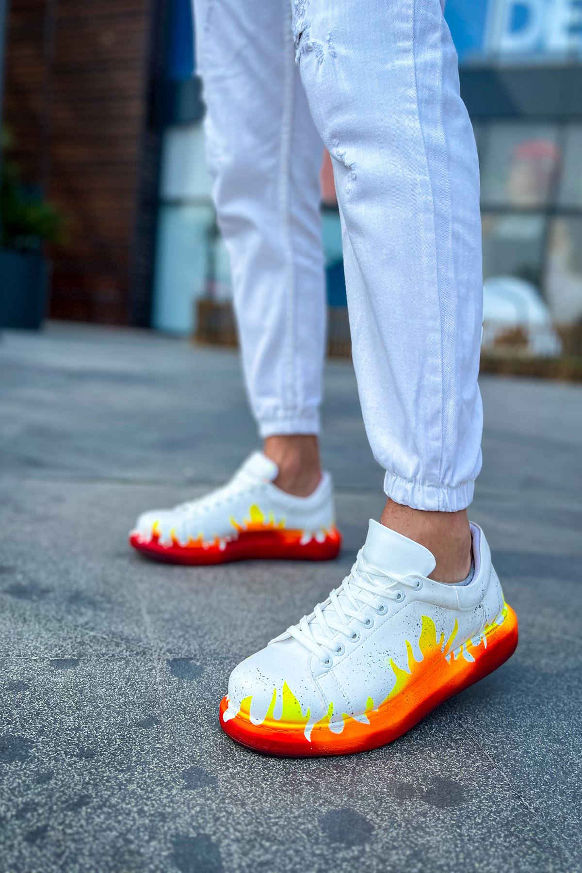 CH254 CBT Pittura Erkek Ayakkabı 535 KIRMIZI ALEV - Görsel 5