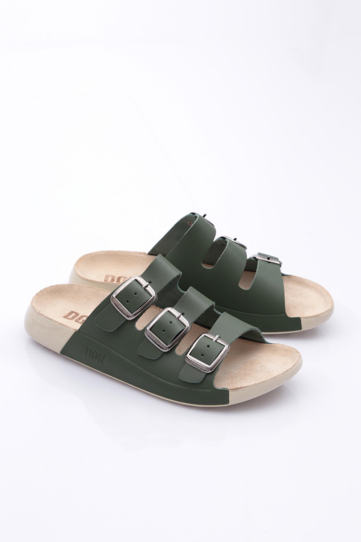 P29 Kadin Tokali Üç Bantli Terlik - Görsel 3