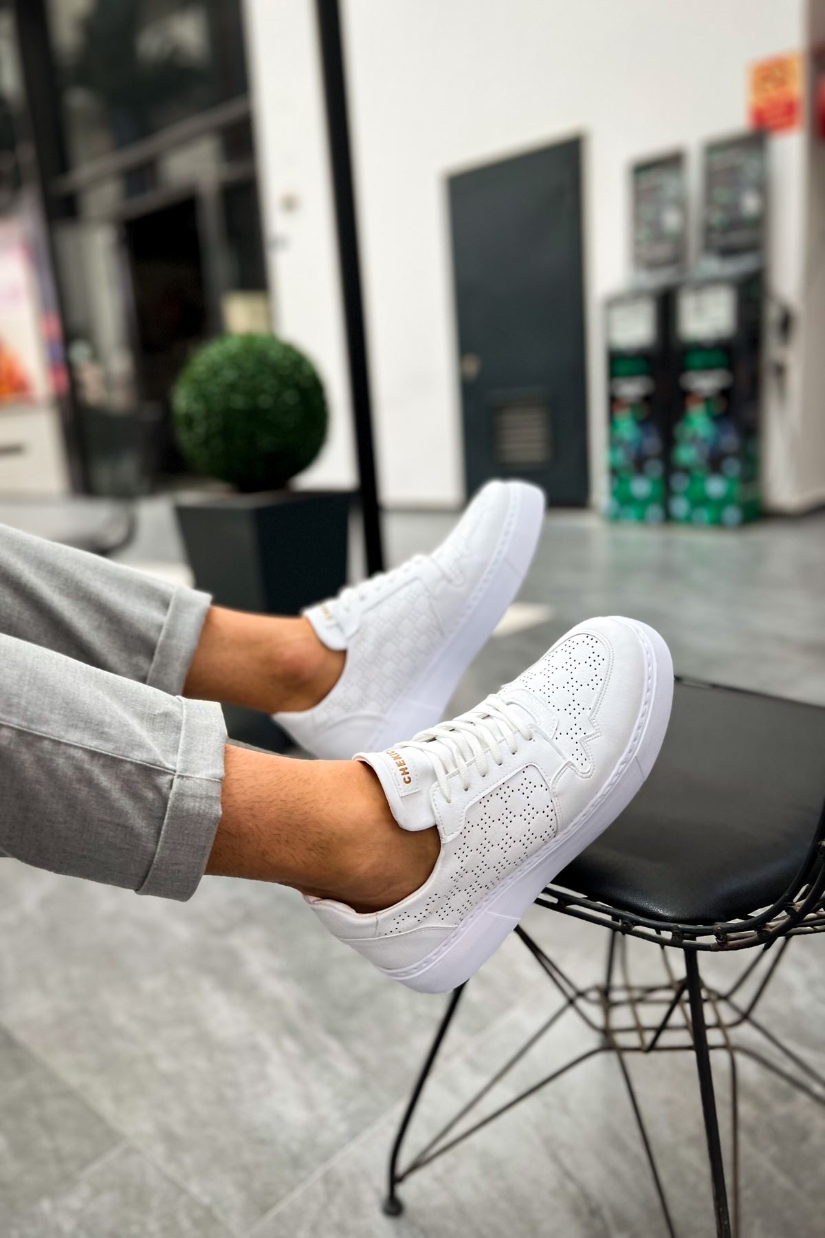 CH153 CBT Oxford Erkek Ayakkabı BEYAZ - Görsel 5