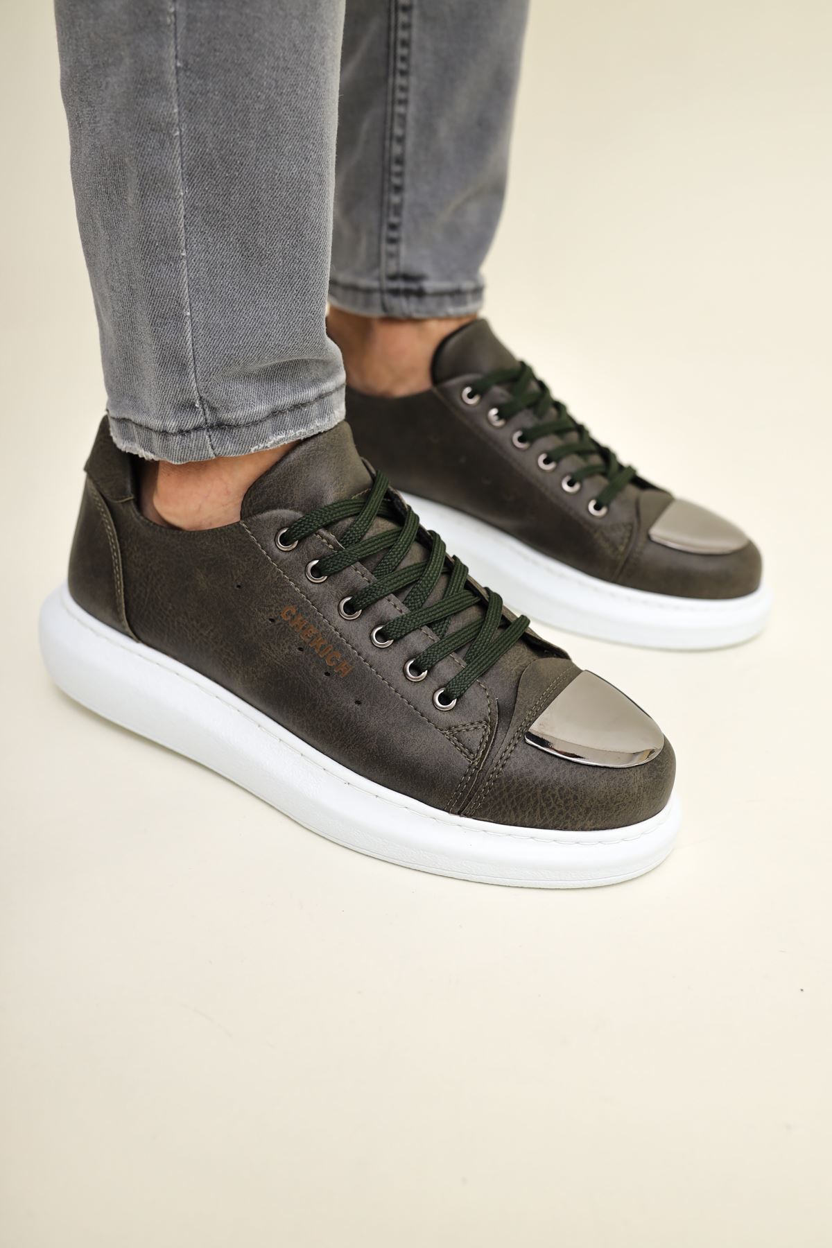 CH175 CBT Mirror Erkek Ayakkabı HAKI - Görsel 2