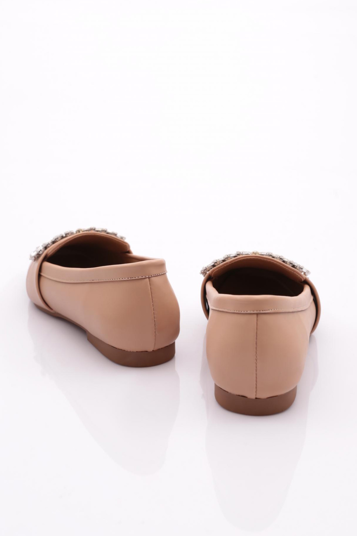 50085-23Y Kadin Kristal Taşli Tokali Loafer - Görsel 4