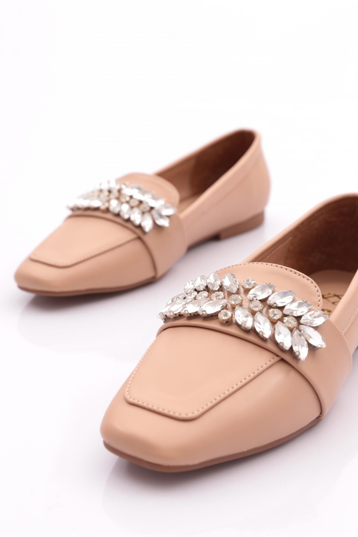 50085-23Y Kadin Kristal Taşli Tokali Loafer - Görsel 5