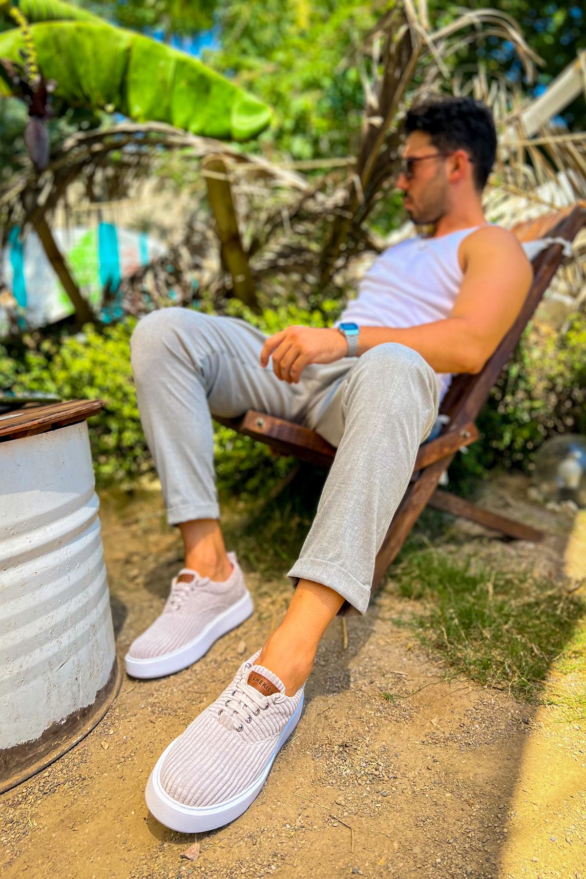 CH173 KBT Velluto Erkek Ayakkabı GRI - Görsel 4