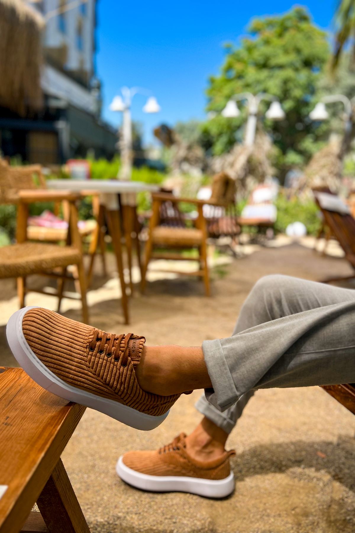 CH173 KBT Velluto Erkek Ayakkabı TABA - Görsel 4