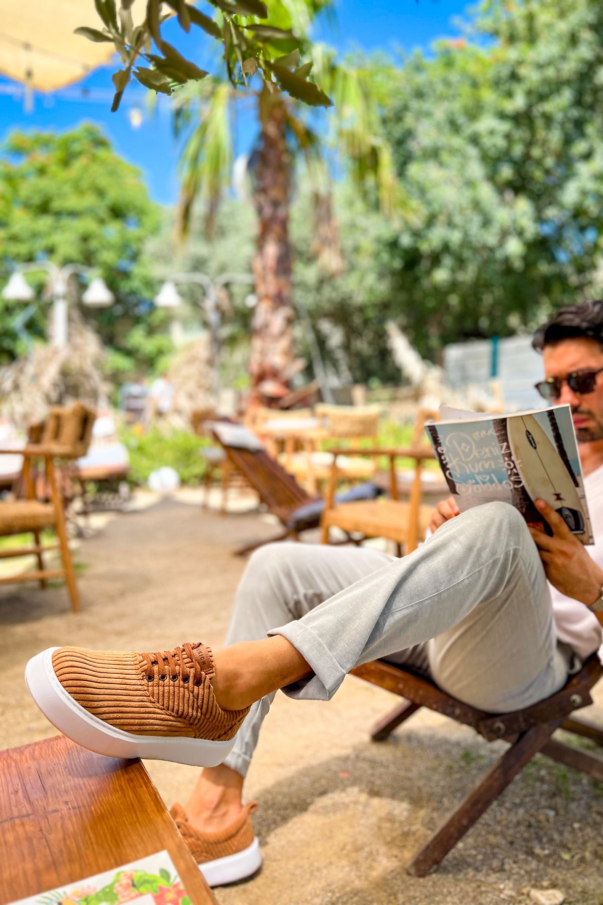 CH173 KBT Velluto Erkek Ayakkabı TABA - Görsel 5