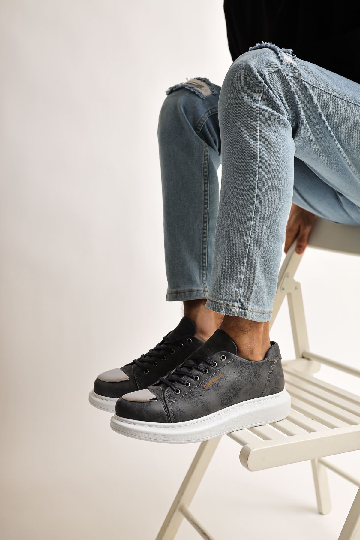 CH175 CBT Mirror Erkek Ayakkabı ANTRASIT - Görsel 3