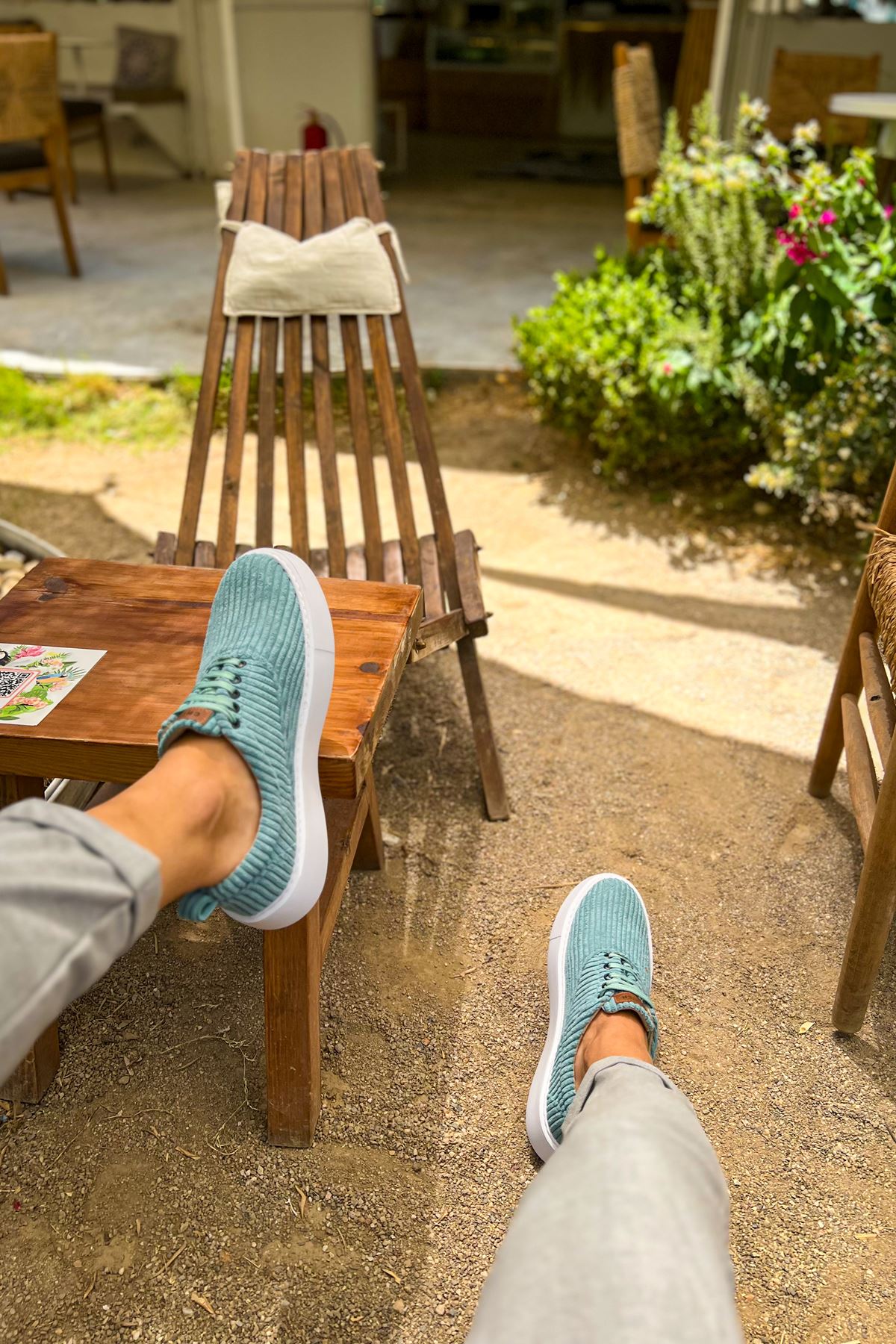 CH173 KBT Velluto Erkek Ayakkabı SU YESILI - Görsel 5