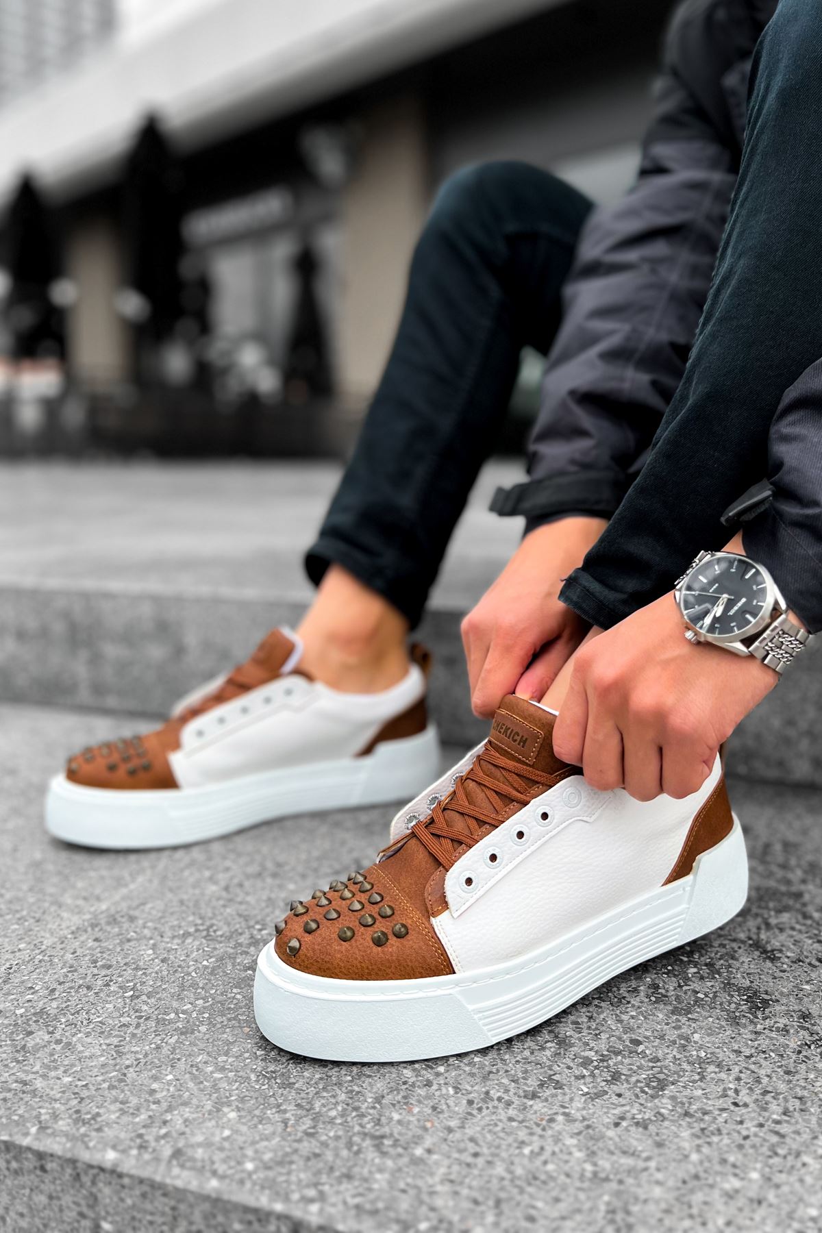 CH169 CBT Thorn Erkek Ayakkabı TABA/BEYAZ - Görsel 5