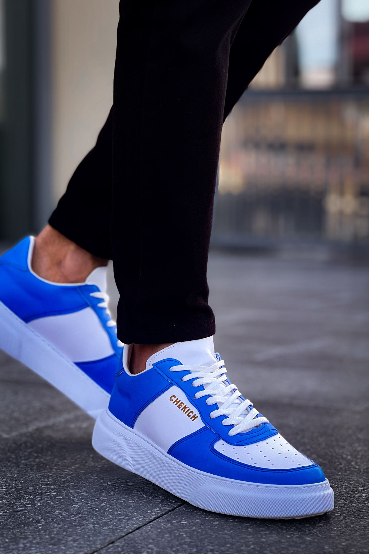 CH087 FBT Kenton Erkek Ayakkabı BEYAZ/MAVI - Görsel 2