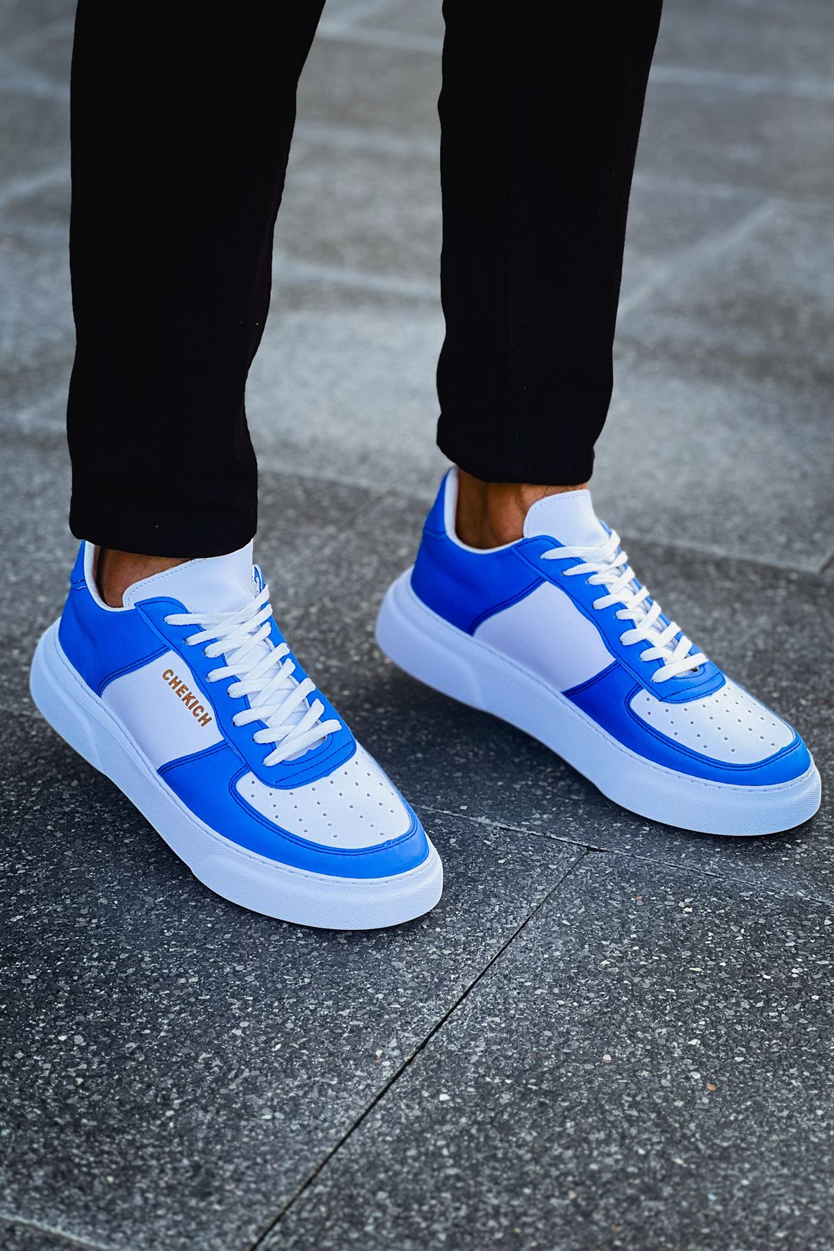 CH087 FBT Kenton Erkek Ayakkabı BEYAZ/MAVI - Görsel 3