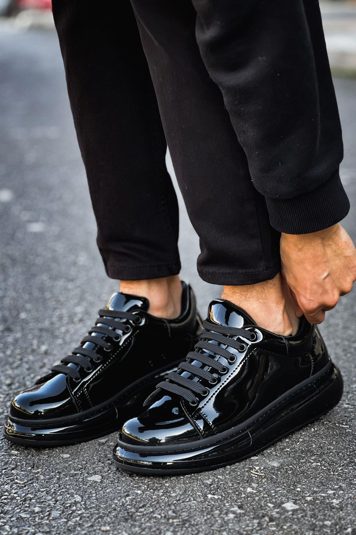 CH295 RST Sollıevo Erkek Ayakkabı SIYAH - Görsel 4