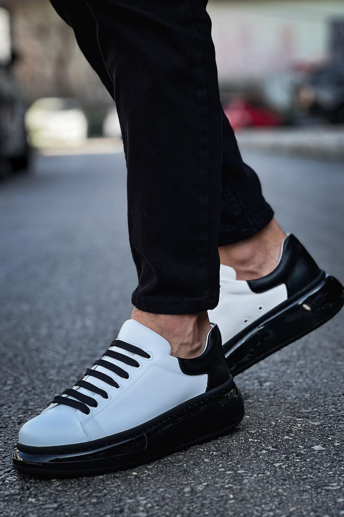 CH295 CST Sollıevo Erkek Ayakkabı BEYAZ/SIYAH - Görsel 3