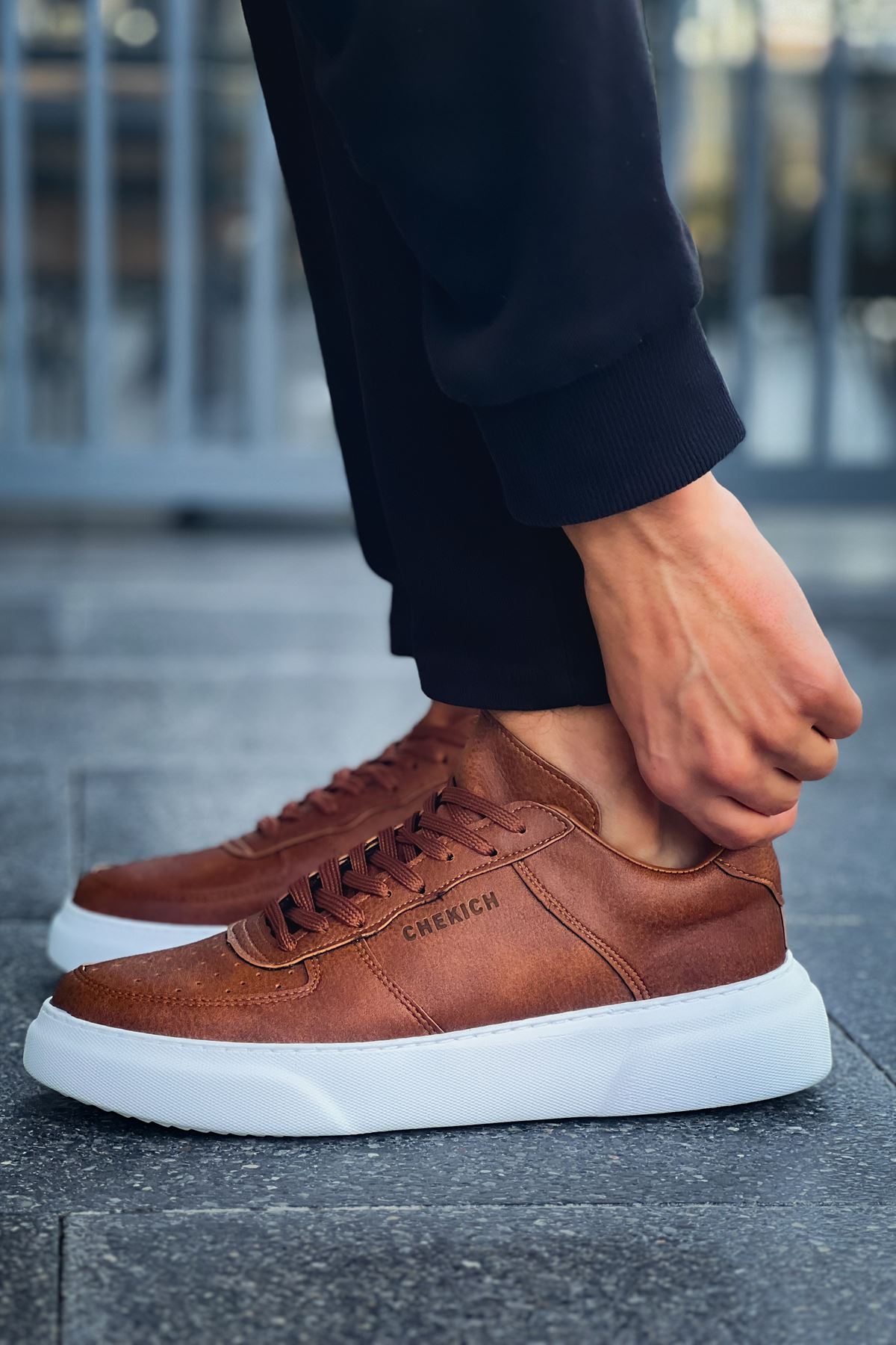 CH087 CBT Kenton Erkek Ayakkabı TABA - Görsel 4