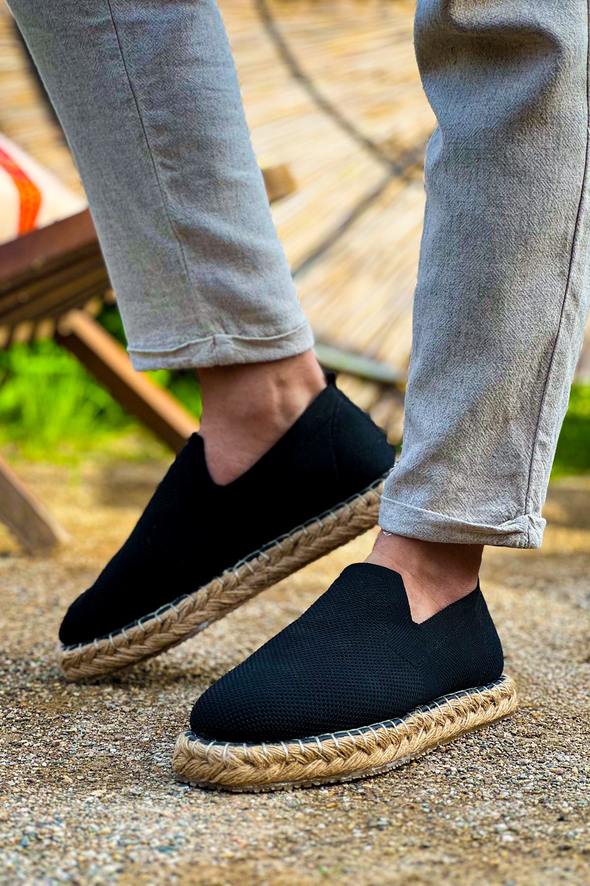 CH305 Triko Erkek Ayakkabı SIYAH - Görsel 4