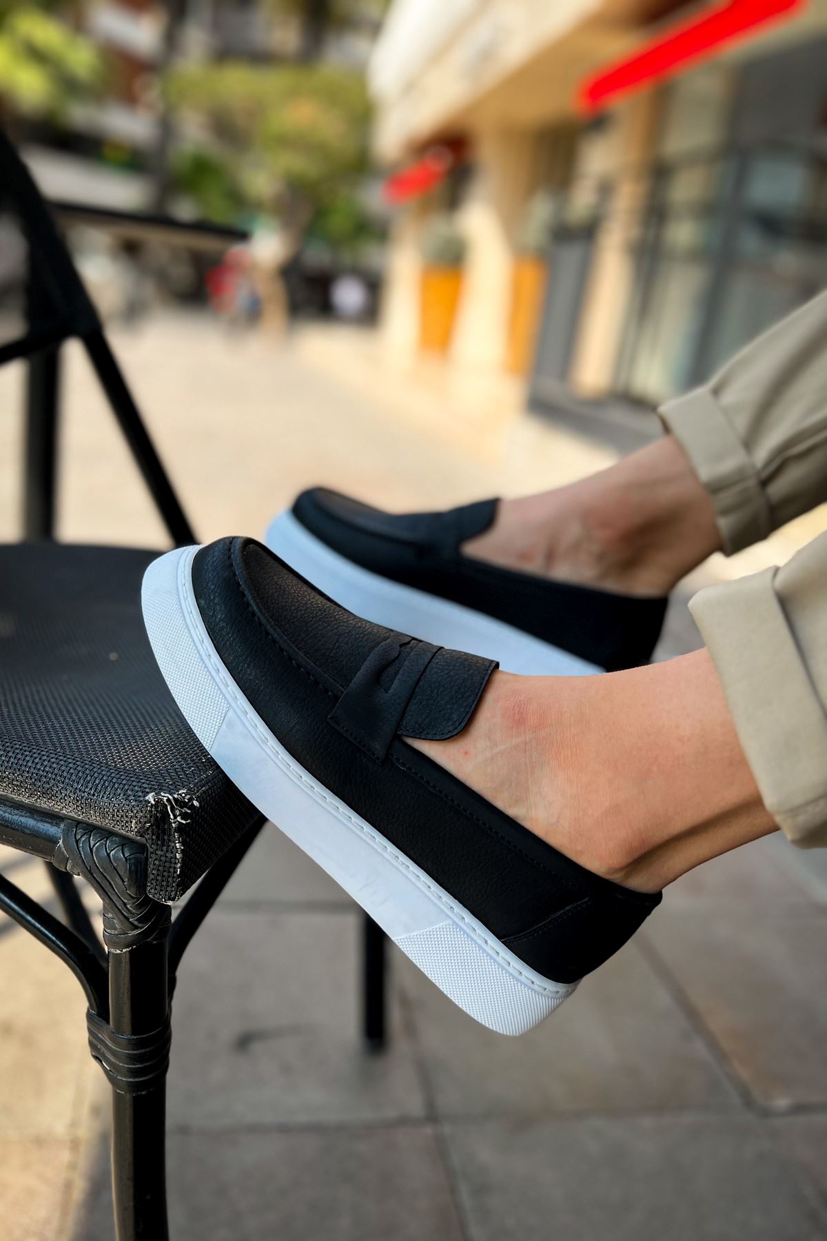 CH421 CBT Bandera Erkek Ayakkabı SIYAH - Görsel 5