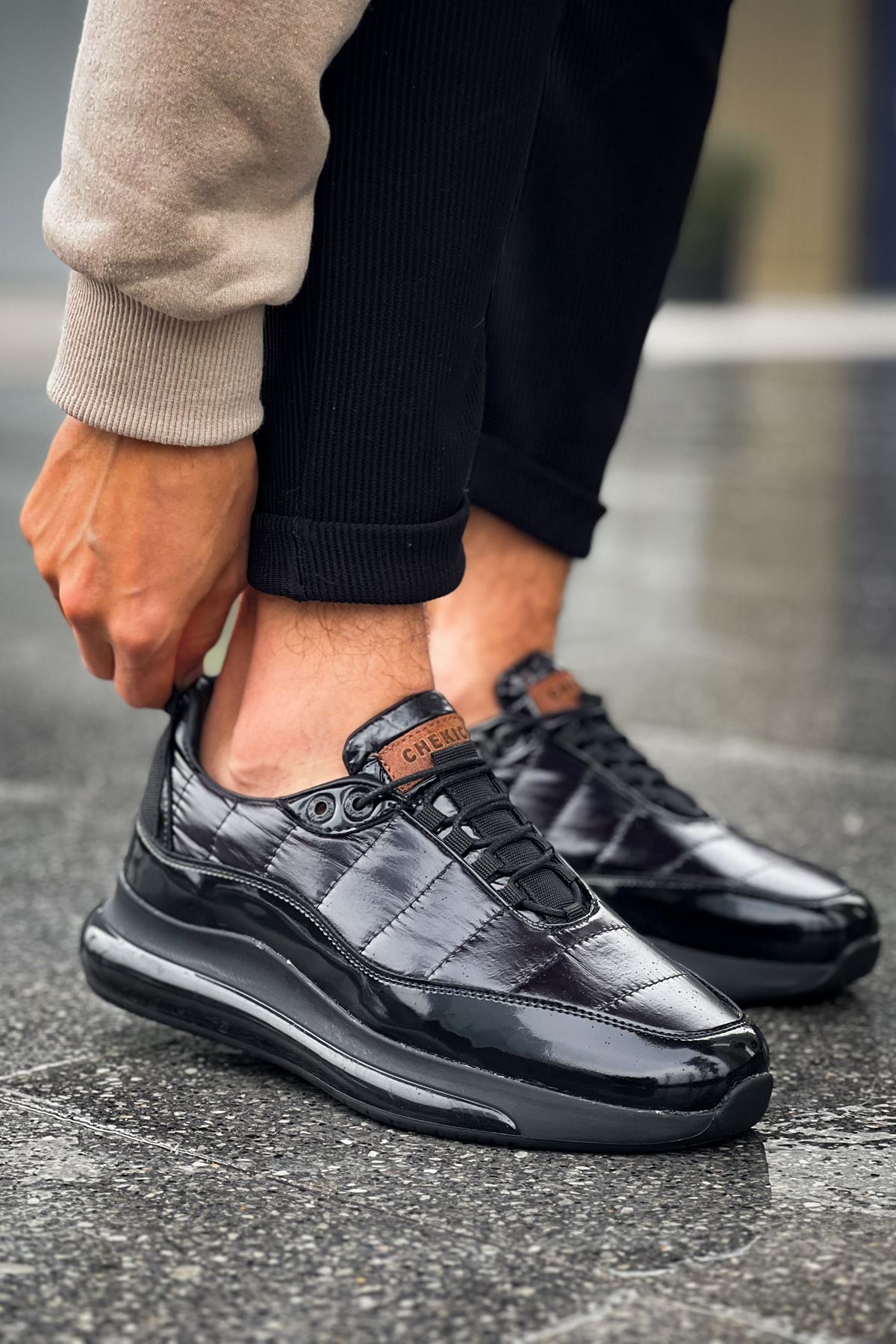 CH179 RST Sporty Runner Erkek Ayakkabı SIYAH - Görsel 4