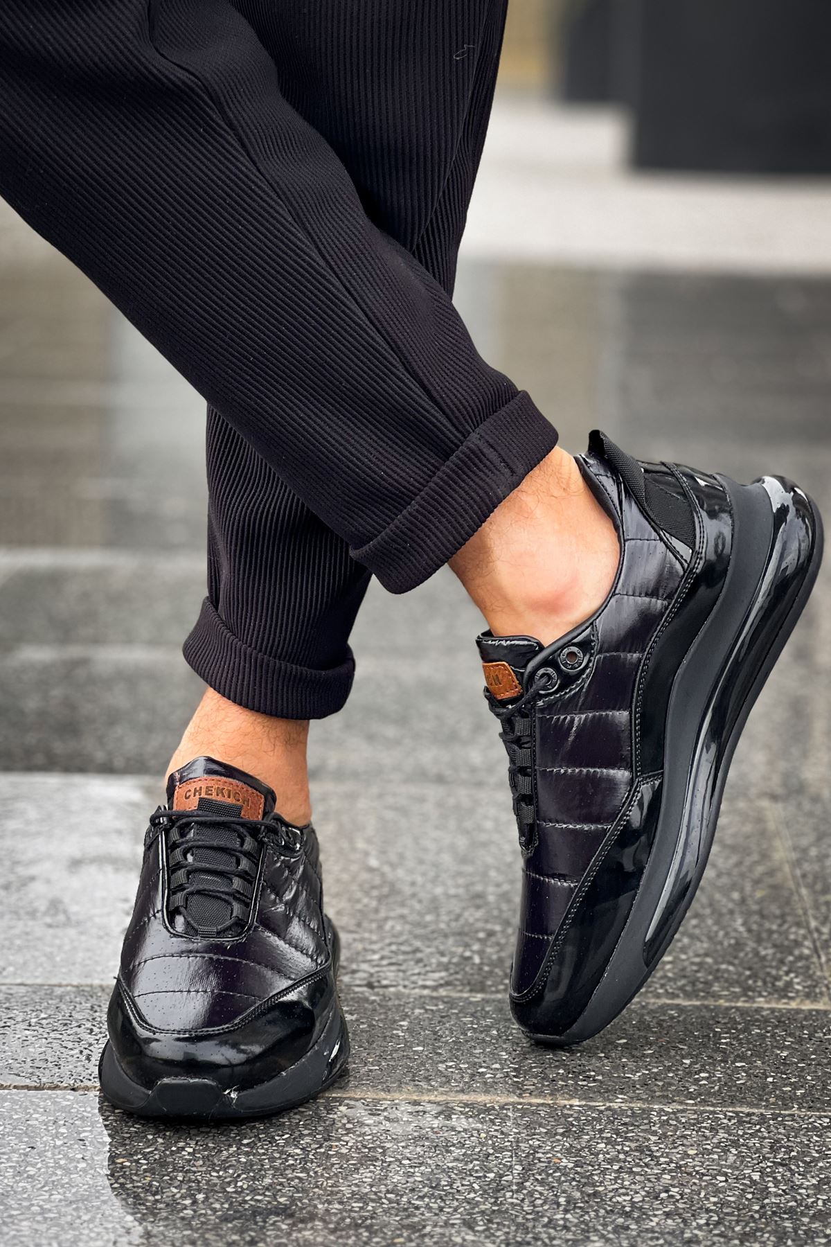 CH179 RST Sporty Runner Erkek Ayakkabı SIYAH - Görsel 5