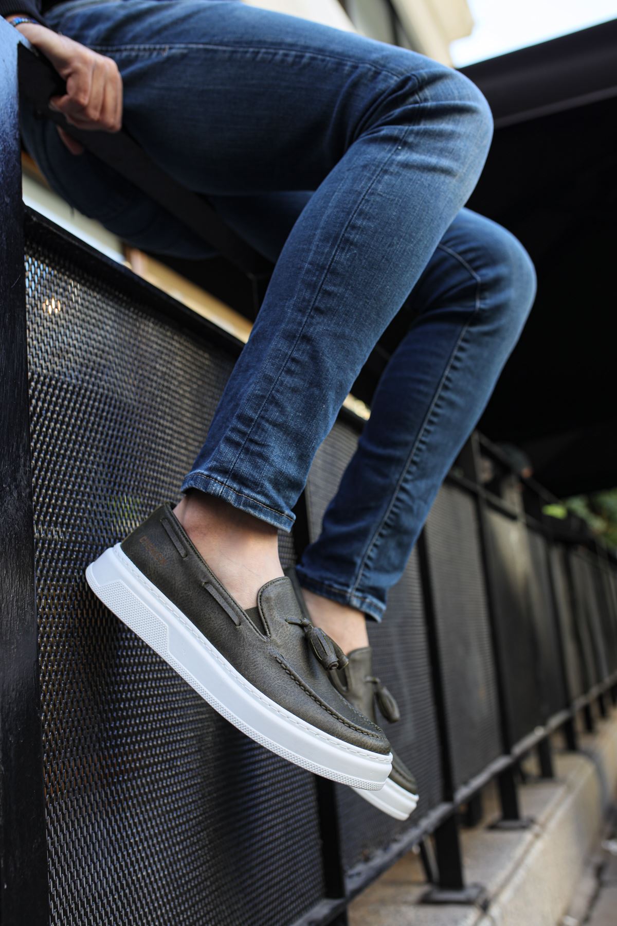 CH127 CBT Loafer-X Erkek Ayakkabı HAKI - Görsel 4