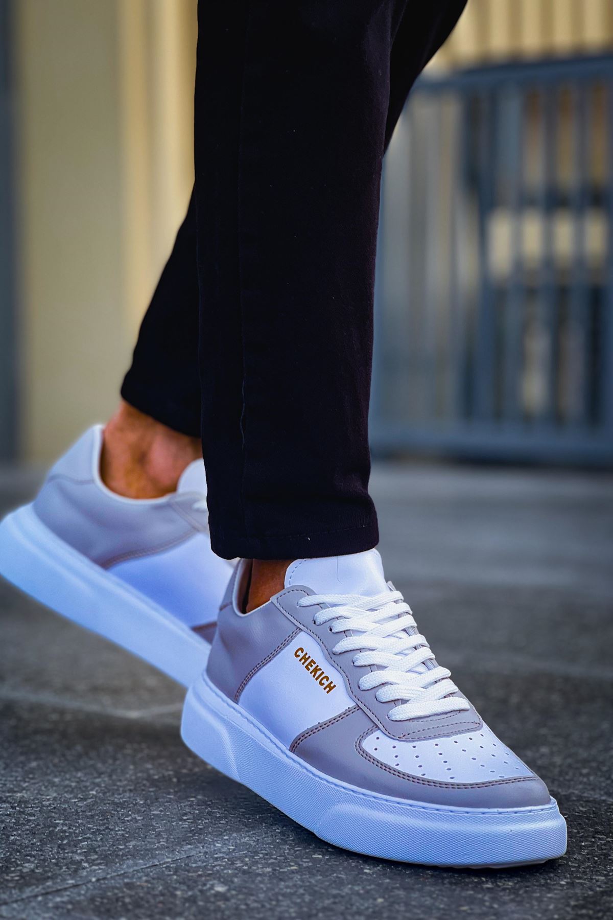 CH087 FBT Kenton Erkek Ayakkabı BEYAZ/GRI - Görsel 3