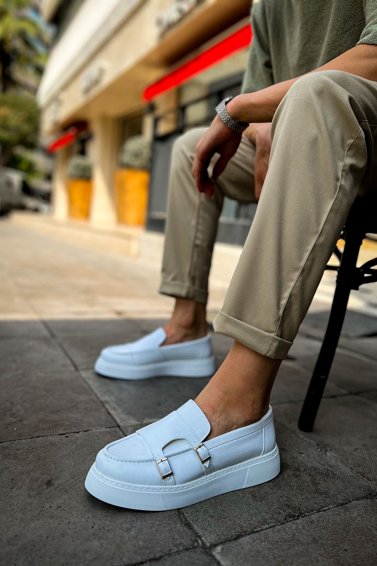 CH417 CBT Mancini Erkek Ayakkabı BEYAZ - Görsel 2