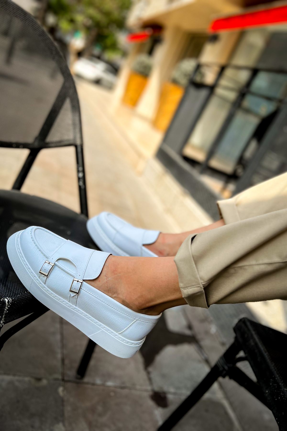 CH417 CBT Mancini Erkek Ayakkabı BEYAZ - Görsel 5