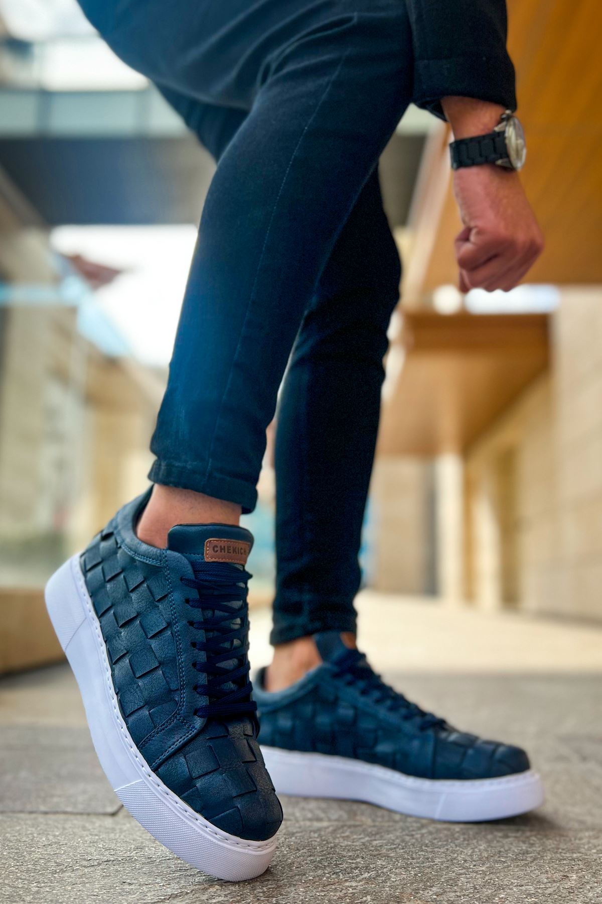 CH209 OBT Vimini Erkek Ayakkabı LACIVERT - Görsel 5