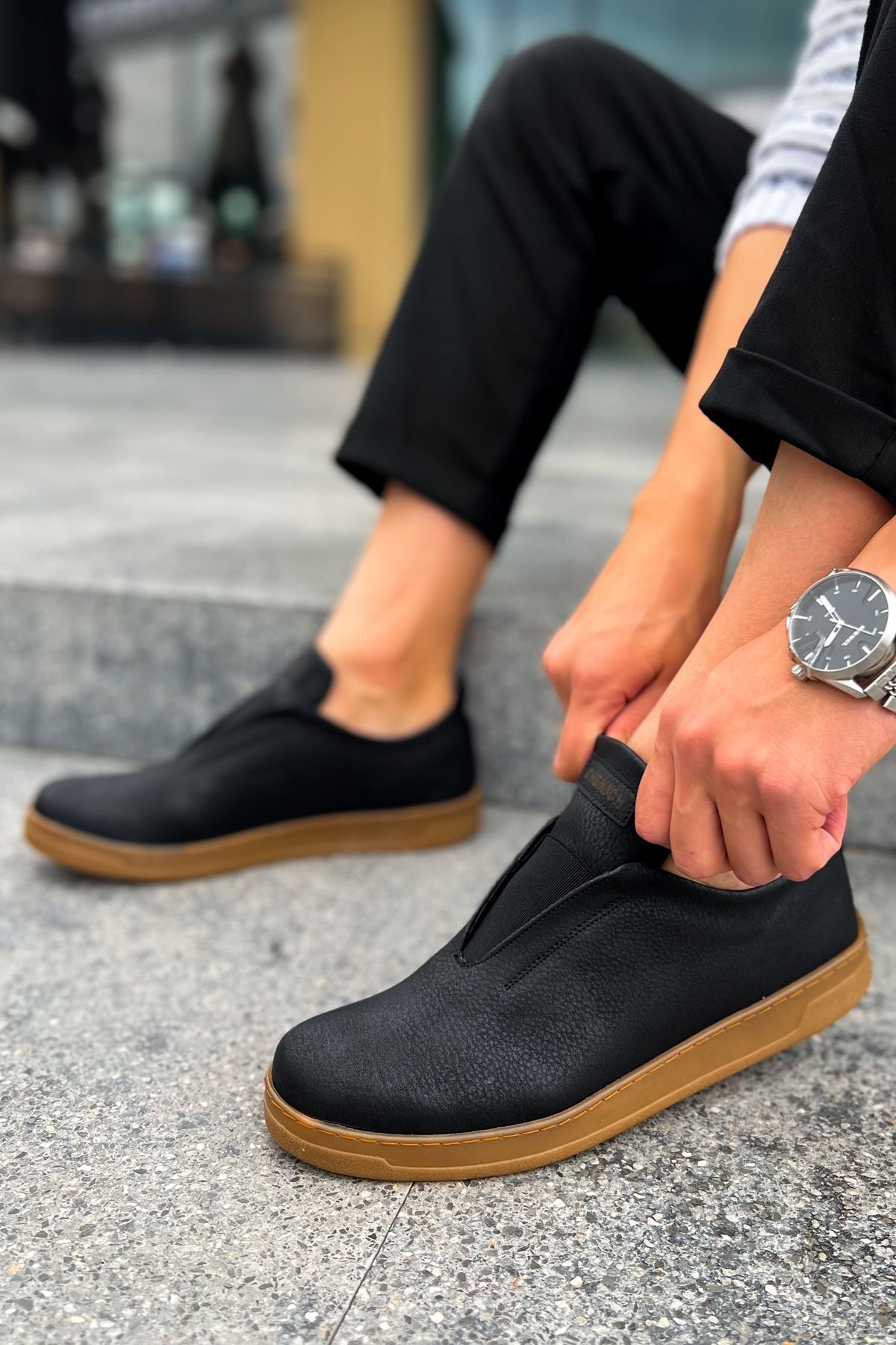 CH195 CKT Rigidus Erkek Ayakkabı SIYAH - Görsel 5