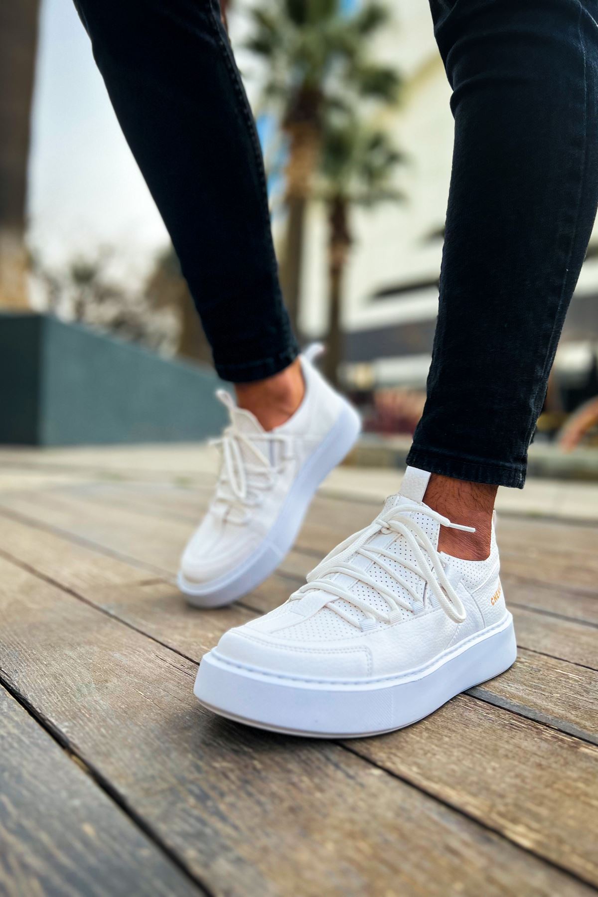 CH159 CBT Saturn Erkek Ayakkabı BEYAZ - Görsel 5