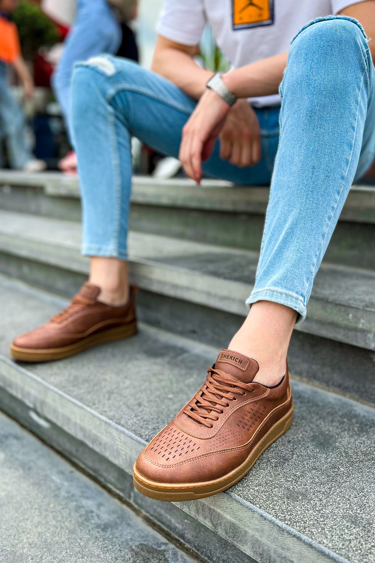 CH157 CKT Retro Erkek Ayakkabı TABA - Görsel 5