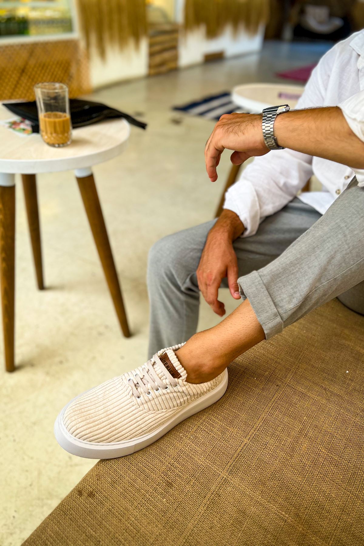 CH173 KBT Velluto Erkek Ayakkabı BEYAZ - Görsel 3