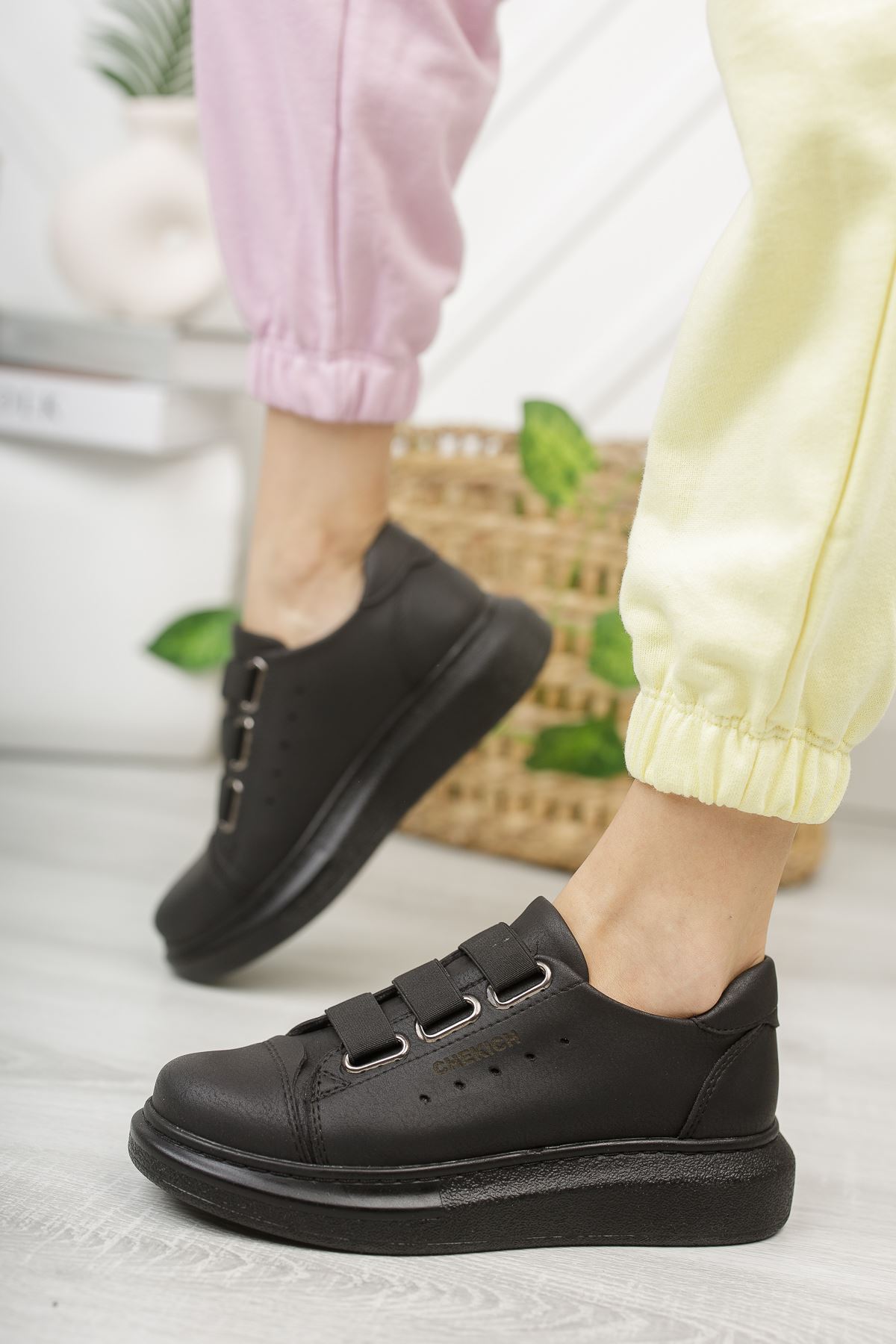 CH253 CST Mirror Non Kadın Ayakkabı SIYAH - Görsel 4