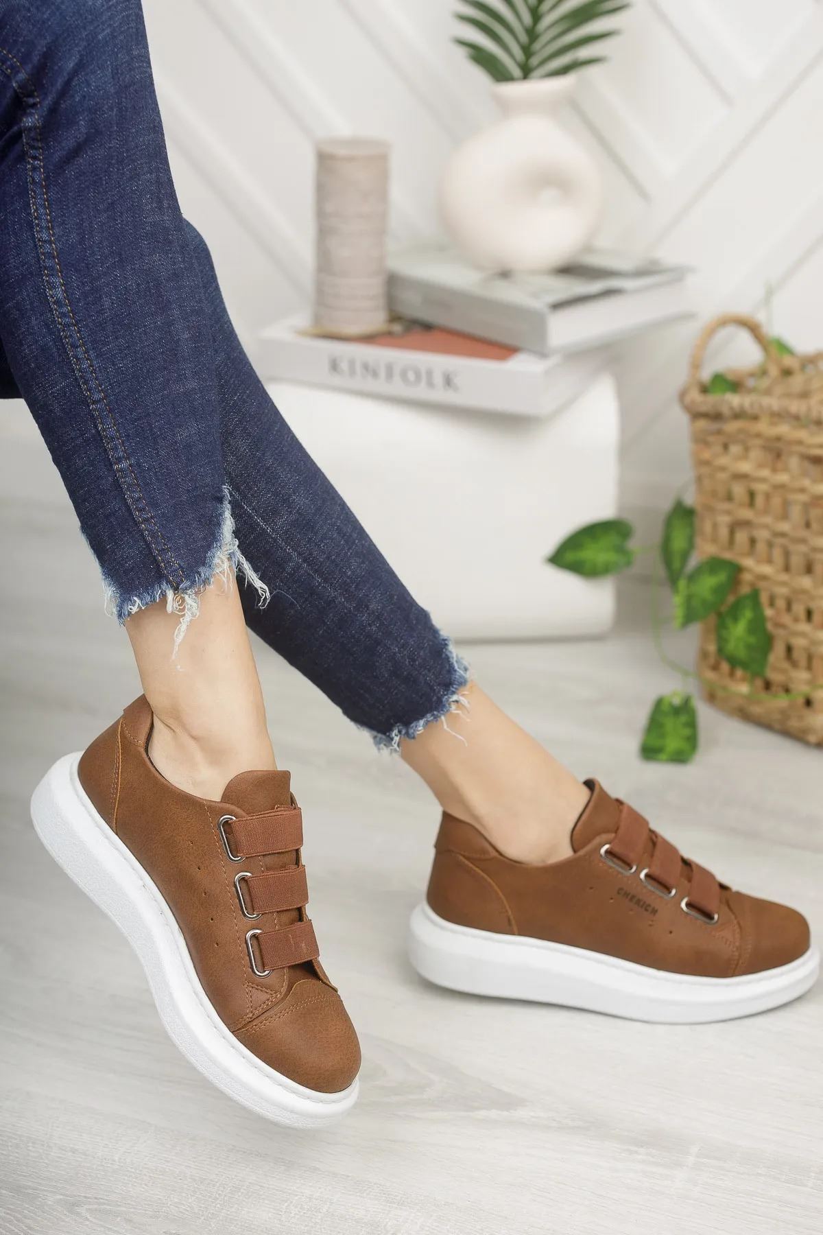 CH253 CBT Mirror Non Kadın Ayakkabı TABA - Görsel 3