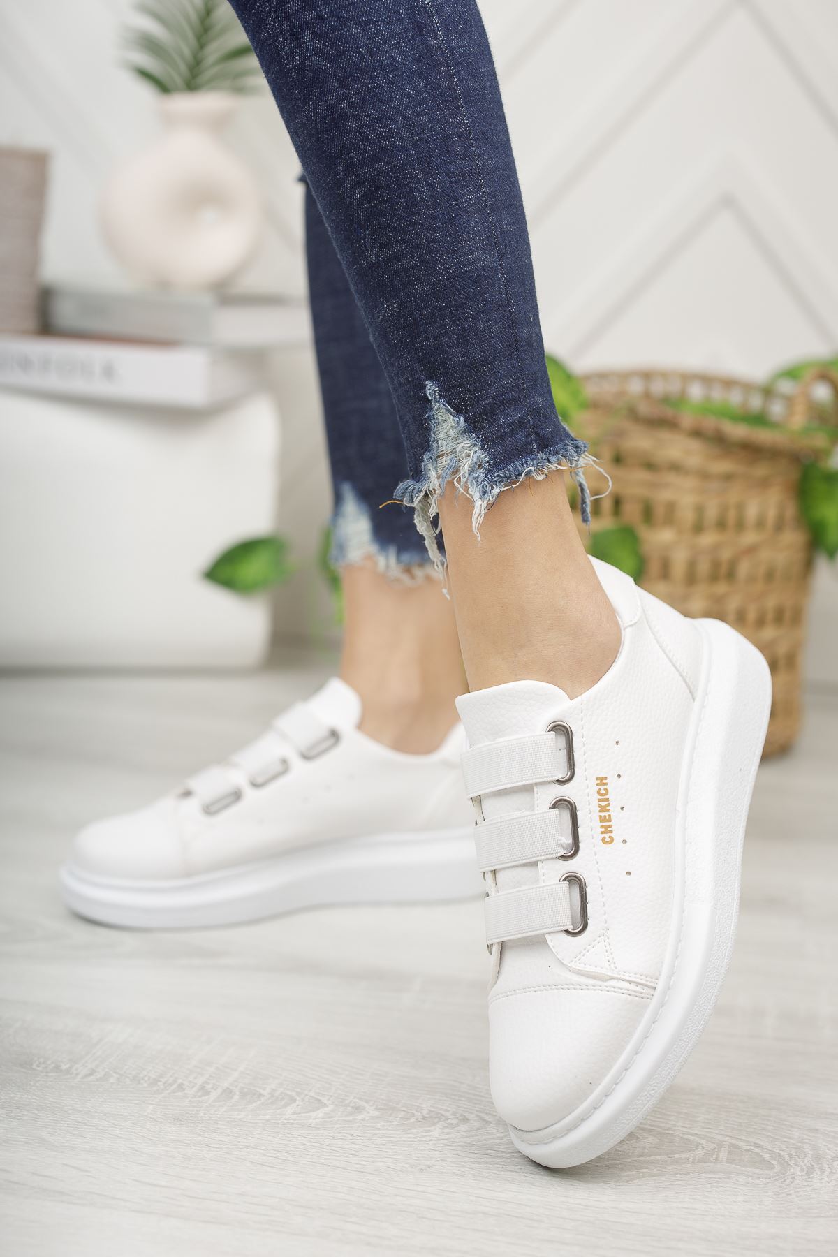 CH253 CBT Mirror Non Kadın Ayakkabı BEYAZ - Görsel 4