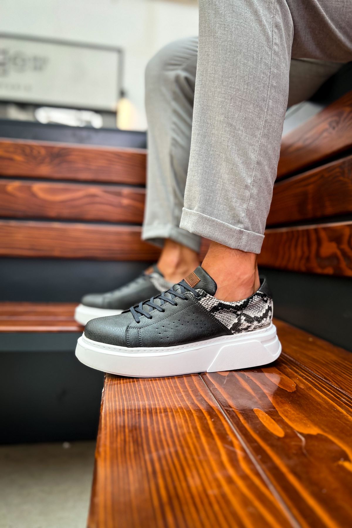 CH145 CBT Sauerbergg Erkek Ayakkabı ANTRASIT - Görsel 3