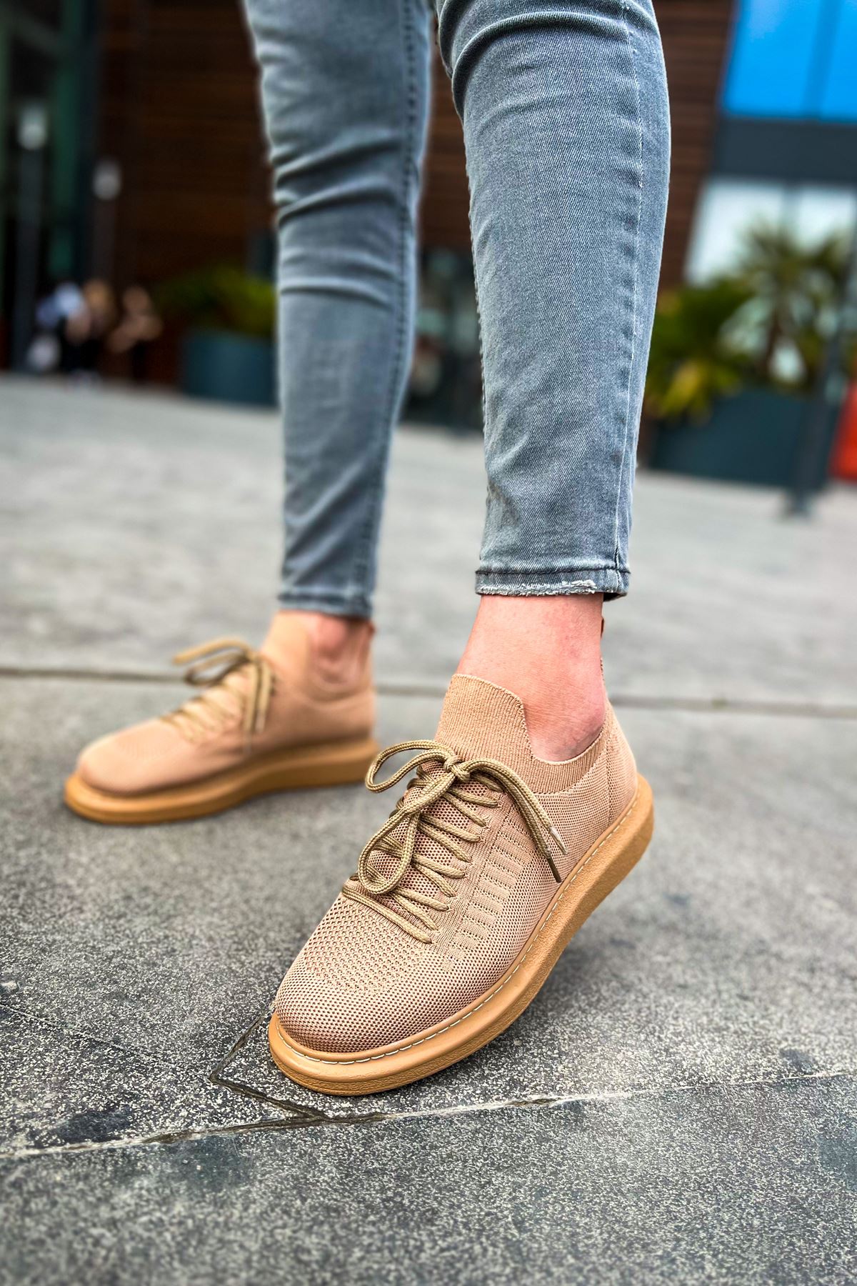 CH307 RT Tricot Erkek Ayakkabı TABA - Görsel 5