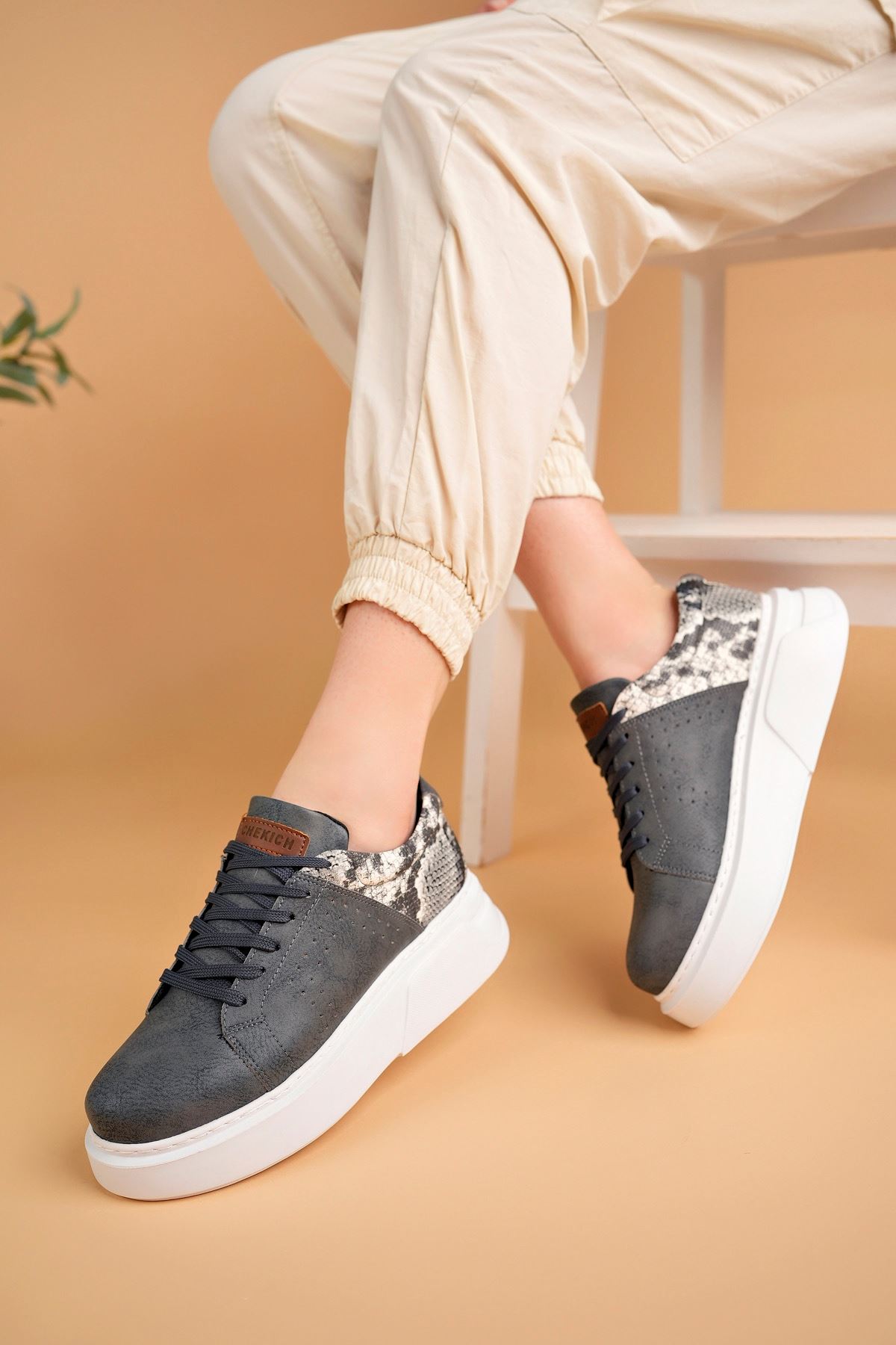 CH145 CBT Sauerbergg Kadın Ayakkabı ANTRASIT - Görsel 3