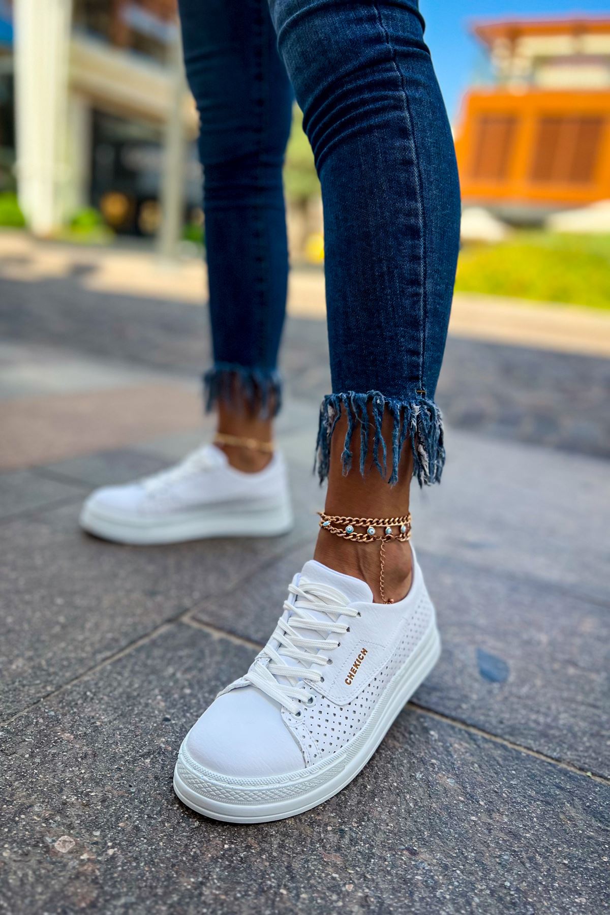 CH043 CBT Cowien Kadın Ayakkabi BEYAZ - Görsel 3