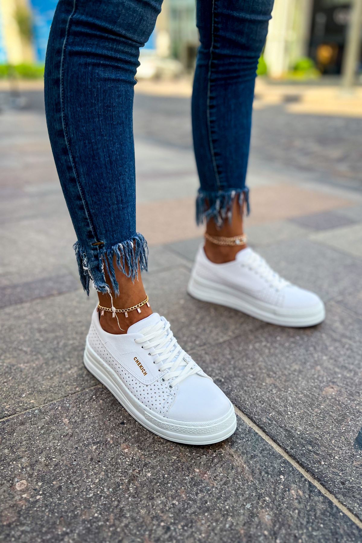 CH043 CBT Cowien Kadın Ayakkabi BEYAZ - Görsel 4