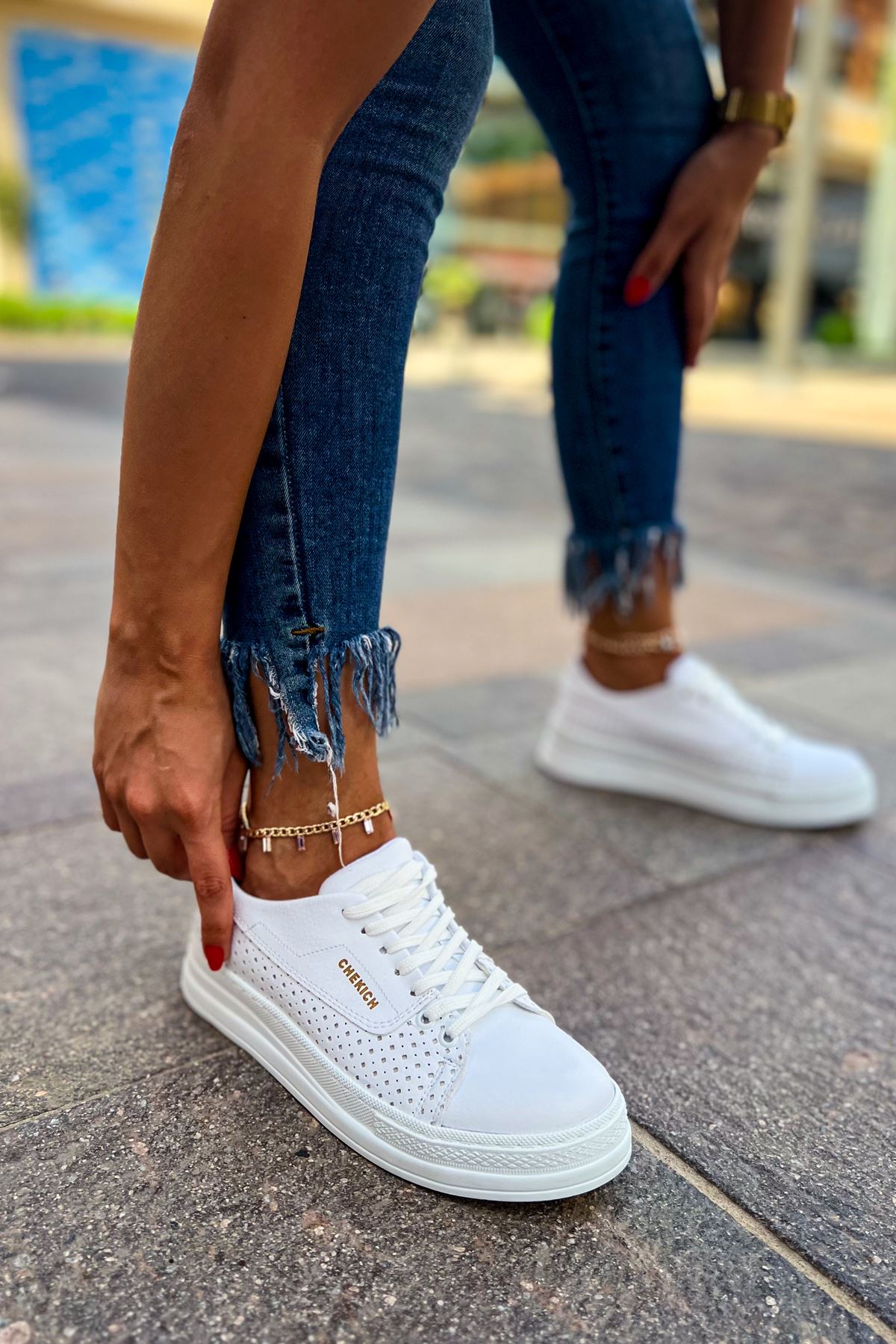 CH043 CBT Cowien Kadın Ayakkabi BEYAZ - Görsel 5