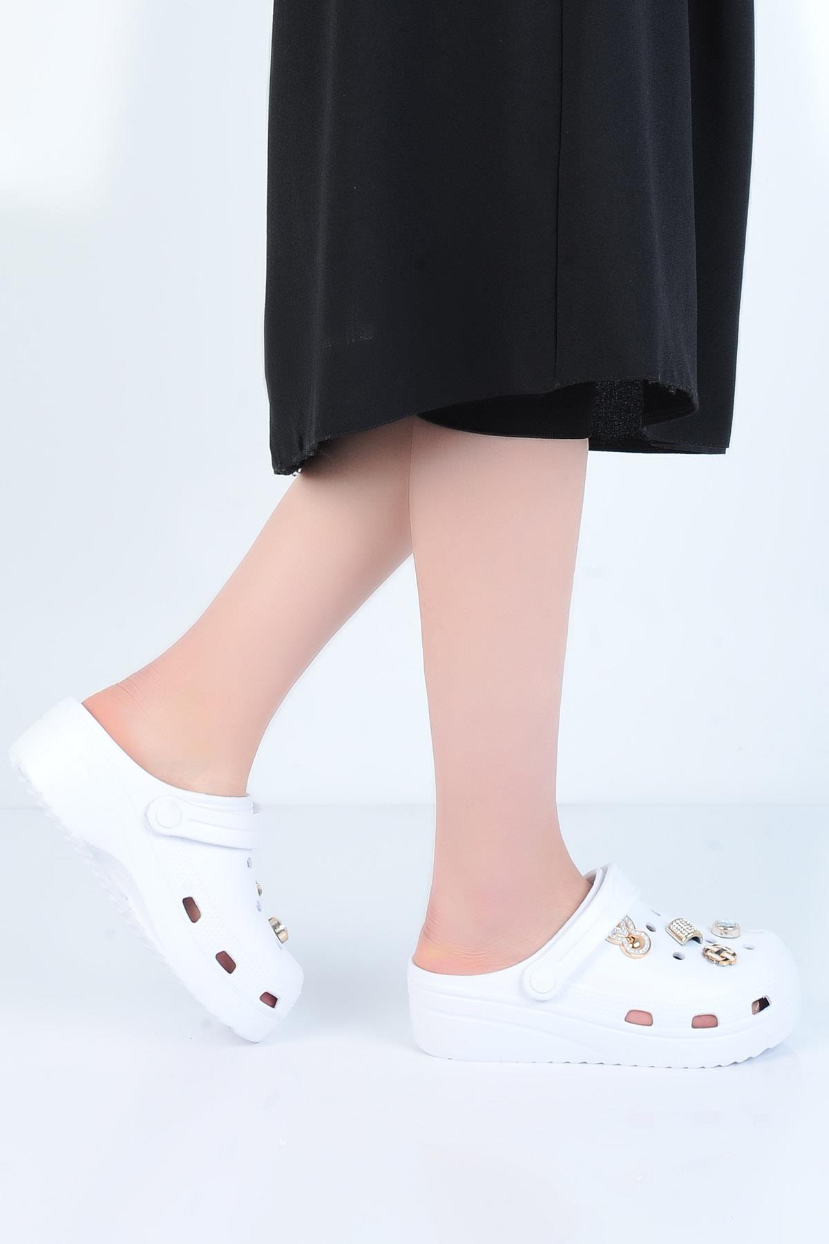 E800-6 Fiesta Eva Kadın Taşlı Günlük Terlik - Görsel 2