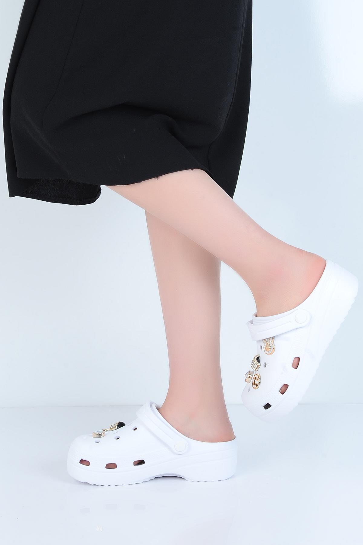 E800-6 Fiesta Eva Kadın Taşlı Günlük Terlik - Görsel 3