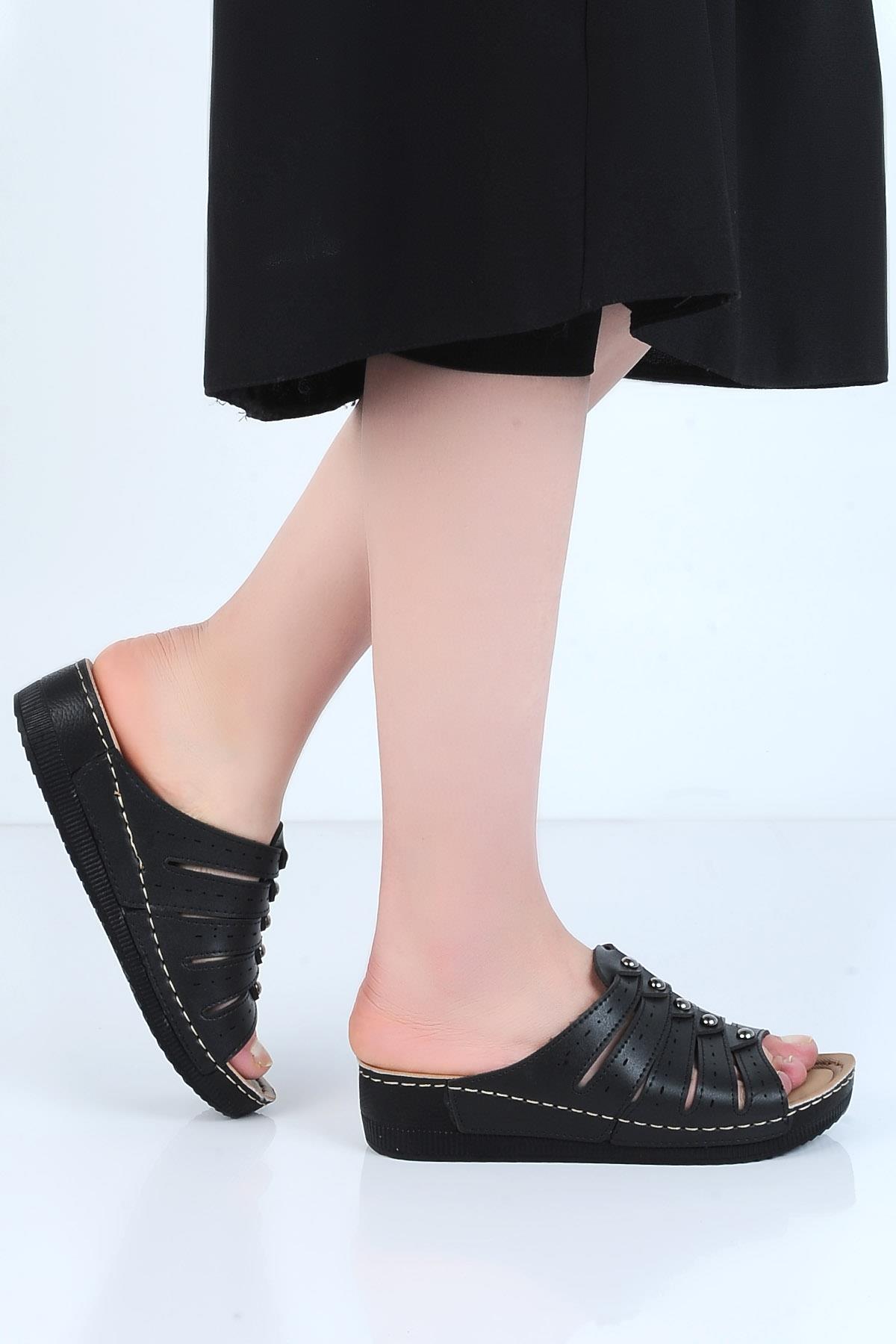 459-3 Sümbül Günlük Rahat Bayan Terlik - Görsel 2