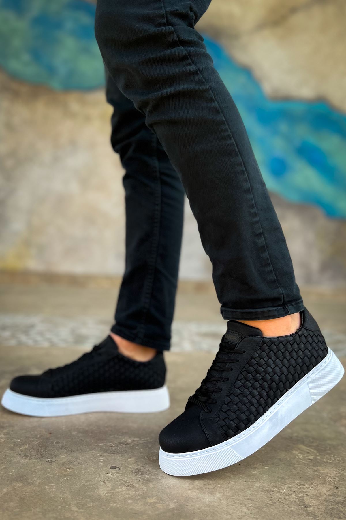 CH203 OBT Maglieria Erkek Ayakkabı SIYAH - Görsel 5