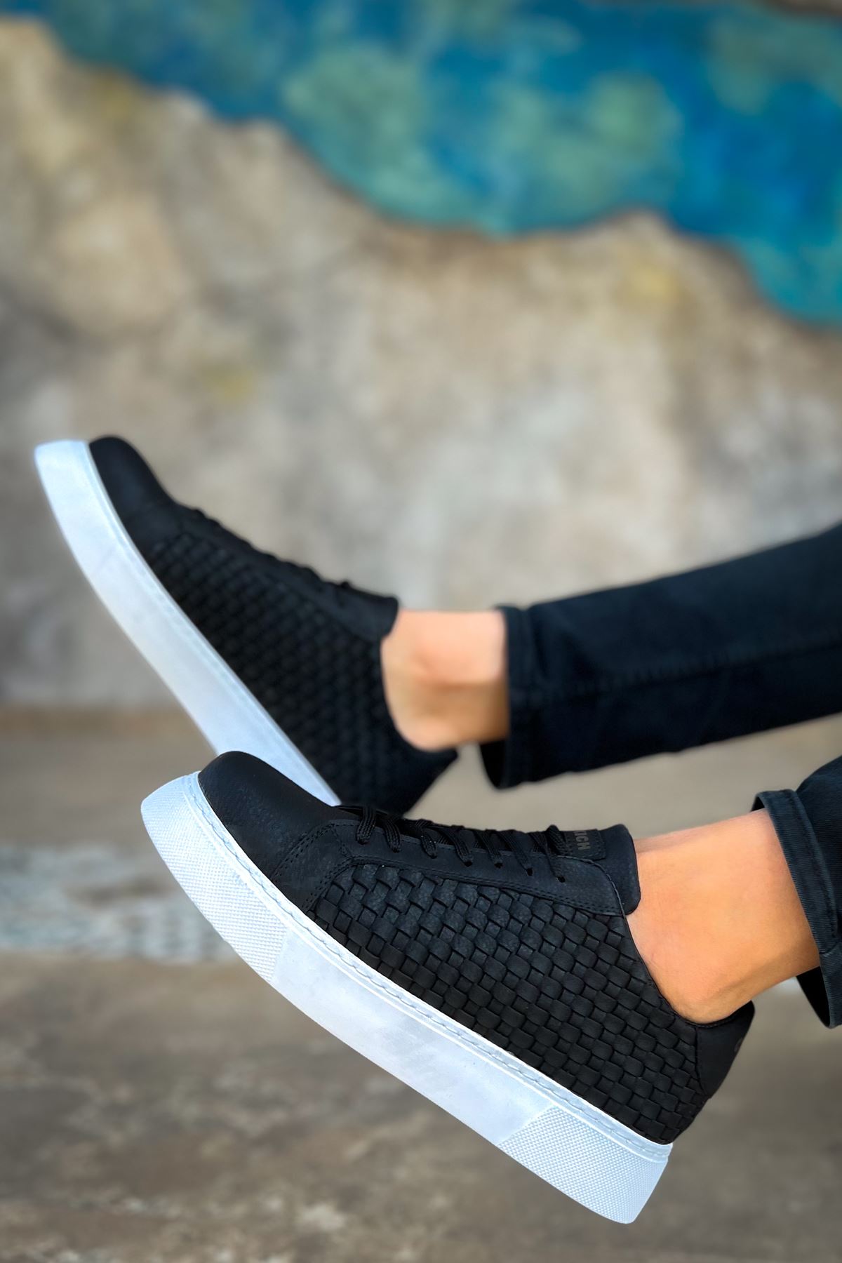 CH203 OBT Maglieria Erkek Ayakkabı SIYAH - Görsel 6